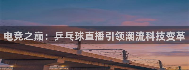 说球帝nba直播在线观看免费回放：电竞之巅：乒乓球直播引领潮流科技变革